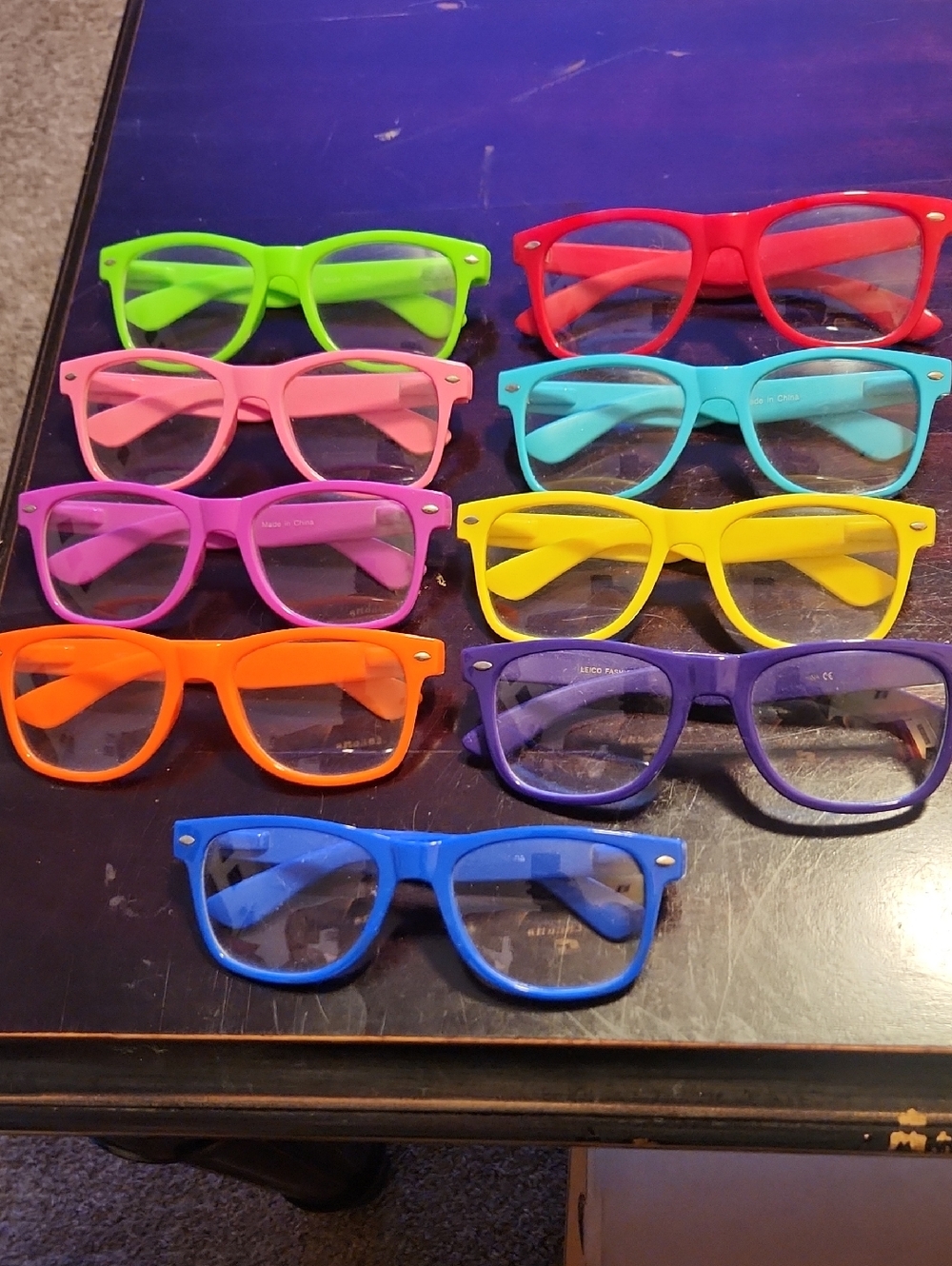 Multi-Color Fashion Glasses - Assorted Bright Frames